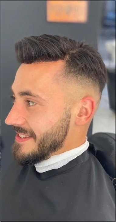 Before haircut & styling